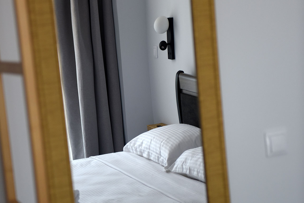 View through a mirror