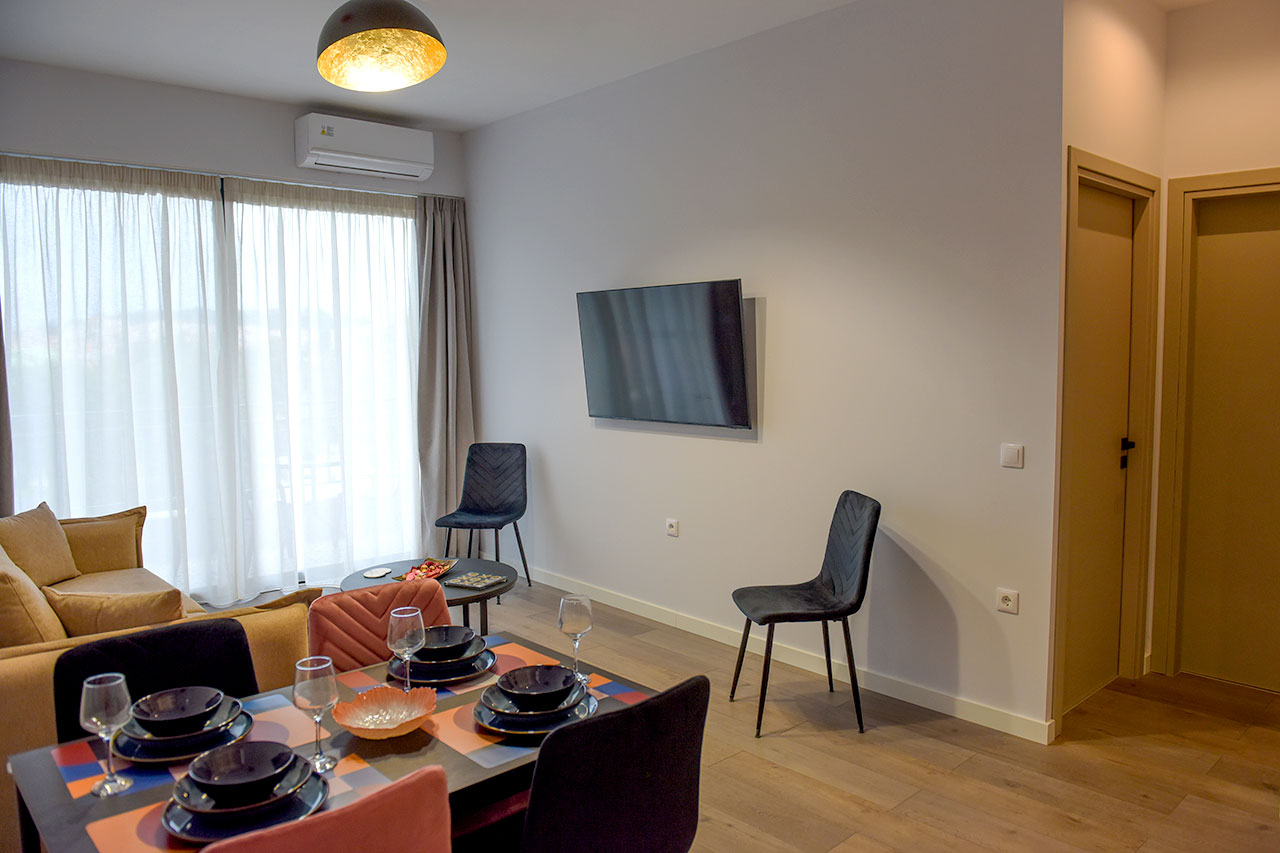 Comfortable living room with TV