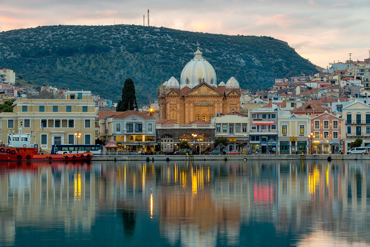 Mytilene seen from the sea